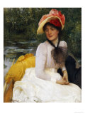 Girl in a Punt Giclee Print