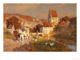 Buy A Horse and Carriage by a River at AllPosters.com