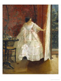 Buy Lady at a Window Feeding Birds, circa 1859 at AllPosters.com