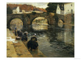 Washerwomen in the Morning at Quimperle, 1902