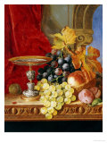 Grapes and a Peach with a Tazza on a Table at a Window
