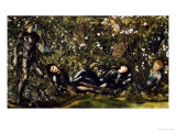 The Prince Entering the Briar Wood Giclee Print