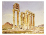 The Temple of Olympian Zeus, Athens, 1849