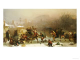 Buy The Slide Below the Castle, Edinburgh, 1854 at AllPosters.com