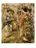 Buy Five Japanese Girls Among Blossoming Trees, 1921 at AllPosters.com