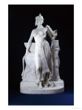 A French White Marble Figure of an Assyrian Princess, Late 19th or Early 20th Century