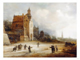 Buy Soldiers Playing Skittles on a Road by a Manor House, Breda Beyond at AllPosters.com