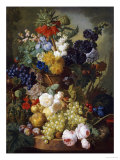 Buy A Still Life of Flowers and Fruit at AllPosters.com