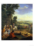 Buy An Elegant Hawking Party Resting in a Park at AllPosters.com