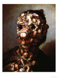 A Head Formed Out of Pygmies Giclee Print