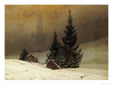 Buy Winter Landscape with a Church at AllPosters.com