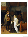 Buy A Soldier Drinking with a Young Woman in an Inn, 1664 at AllPosters.com