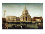 Buy Santa Maria Della Salute, Venice, with Gondolas on the Grand Canal at AllPosters.com