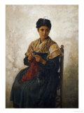Buy A Girl Knitting, 1873 at AllPosters.com
