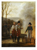 Buy The Meeting of Napoleon and Francois II, Emperor of Austria, with the Prince of Lichtenstein at AllPosters.com
