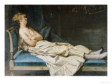 A Lady Reclining on a Chaise Longue