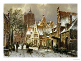 Buy A Winter Street Scene at AllPosters.com