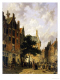Buy A Street Scene with Numerous Figures at AllPosters.com