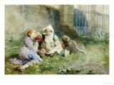 Children in a Garden