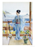 Buy Geisha Standing on a Balcony, 1893 at AllPosters.com