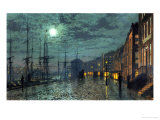 City Docks by Moonlight