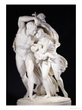 Buy An Italian White Marble Group Entitled I Pompeiani, 19th Century at AllPosters.com