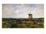 Buy An Extensive Landscape with Figures by a Windmill at AllPosters.com