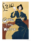 Buy Globe Type Writer, 1899 at AllPosters.com