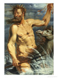 Buy Neptune on a Horse Werner Jacobsz at AllPosters.com