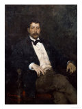 Buy Portrait of Italian Composer Giacomo Puccini (1858-1924), Seated Three-Quarter Length at AllPosters.com