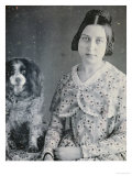 Buy Young Girl with a King Charles Spaniel, circa 1848 at AllPosters.com