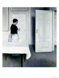 Interior with a Woman Reading a Letter, Strandgade 30