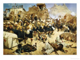 The 92nd Highlanders and the 2nd Gurkhas Storming Gaudi Mullah Sahibhad, Candahar
