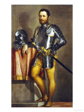 Buy Portrait of a Gentleman Wearing Half-Armour, Trunk Hose and a Sword at AllPosters.com