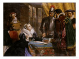 Buy The Forced Abdication of Mary, Queen of Scots (1542- 1587), at Lochleven Castle, 25th July 1567 at AllPosters.com
