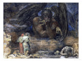 Buy Dante and Virgil Encounter Lucifer in Hell, 1923 at AllPosters.com
