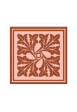 Tonal Woodblock in Coral III