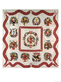 Buy Fine and Important Appliqued and Stuffed Album Quilt 90 X 90in, Baltimore, MD, 1850 at AllPosters.com
