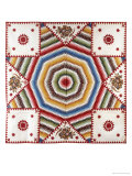 Buy A Cotton Quilted Coverlet, 1850 at AllPosters.com