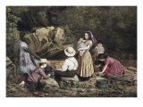 Buy Children Playing by a Brook at AllPosters.com