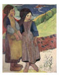 Two Breton Girls by the Sea