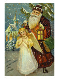 Santa with Angel
