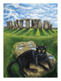 European Cat at Stonehenge/Great Britain