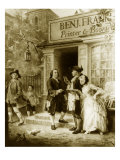 Buy Franklin's Bookshop, 1745 at AllPosters.com