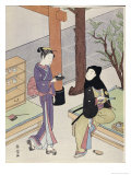 A Geisha Serving a Samurai