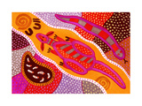 Aboriginal Painting Giclée-Druck