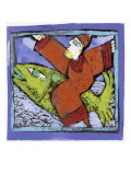 Magician on a Green Fish Giclee Print