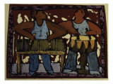 Duo Xylophone Drums Giclee Print