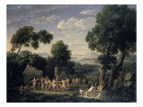 Buy A Wooded Italianate Landscape with Nymphs at AllPosters.com