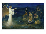 Angel Announcing the Birth of Christ to Shepherds